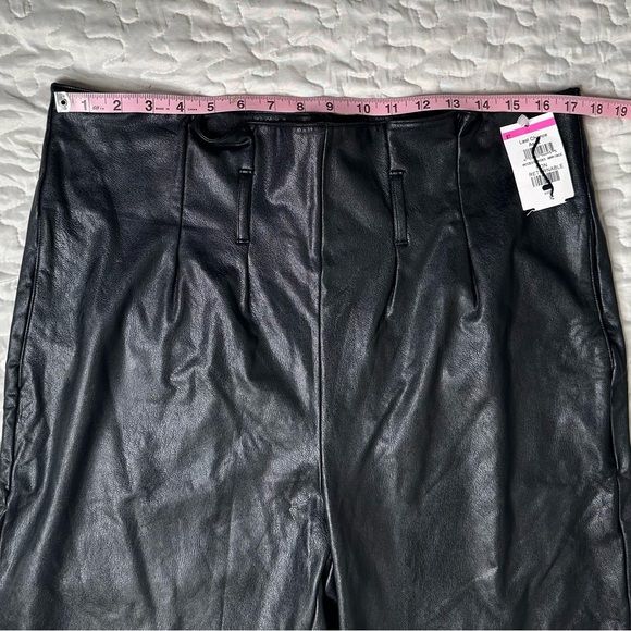 Commando Faux Leather Paperbag Pants XL High-Waist Tapered Relaxed Fit (NWT) - Picture 10 of 12